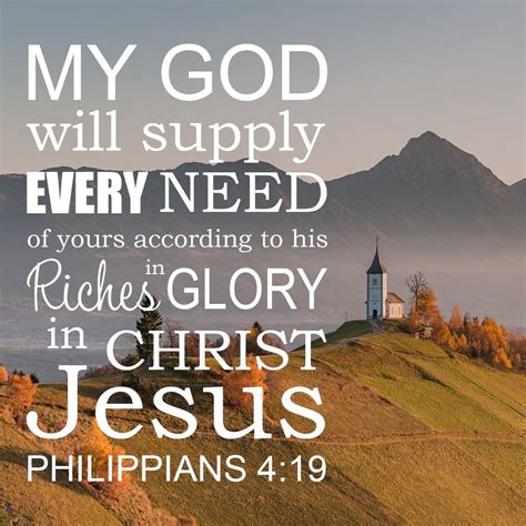 Philippians 4:19 | Encouraging bible verses, Bible encouragement ...