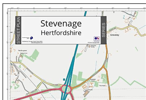 Stevenage Street Map