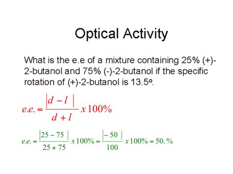 PPT - Optical Activity/ Optical Rotation PowerPoint Presentation, free download - ID:1600112