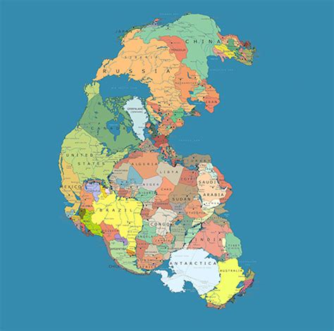 Continents under the Mesozoic era · The Mesozoic Era