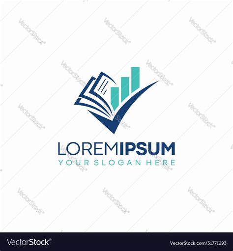 Business education logo template Royalty Free Vector Image