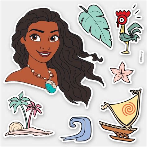 moan icons by disney princesses stickers on a white background with an image of the character