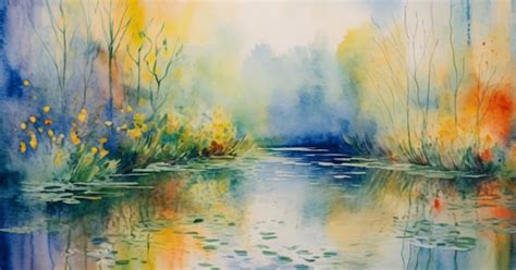 Watercolor Drawing Monet Style Free Stock Photo - Public Domain Pictures