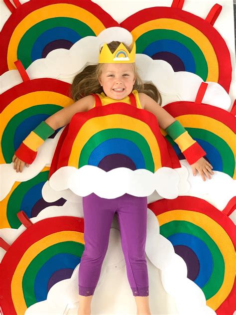 Kids RAINBOW COSTUME, Toddle Rainbow Costume, Rainbow Party, Kids ...