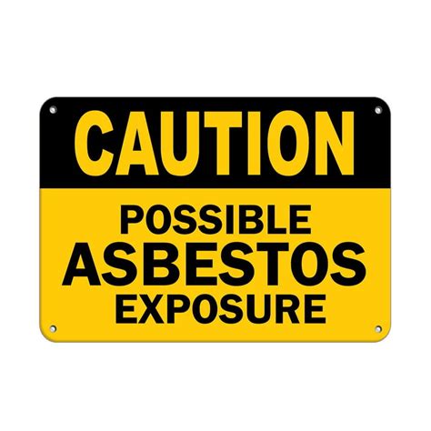 Vinyl Stickers - Bundle - Safety and Warning Signs Stickers - Caution - Possible Asbestos ...