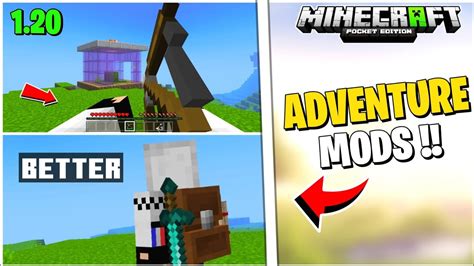 Top 5 Best Adventure Mod Minecraft PE || Best Mods/addons mcpe 1.20 ...