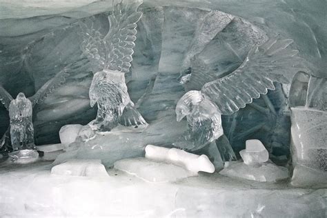 Jungfraujoch Ice Palace Eagles Photograph by Amelia Racca