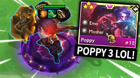 3 STAR POPPY GO BRRR!! I Teamfight Tactics I TFT Set 10 Ranked Strategy ...