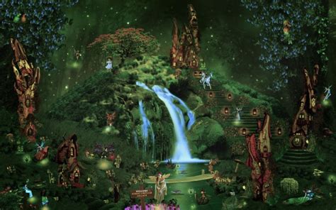 Fairy Garden Desktop Wallpaper - Magical Fairy Garden Background ...