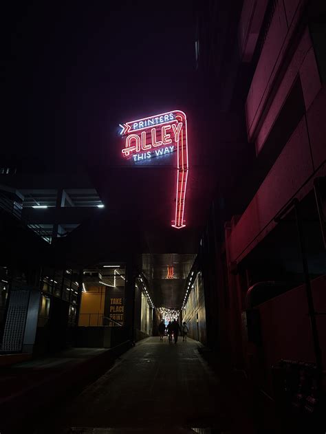 Printers Alley Custom Neon Sign — Radtron Studio