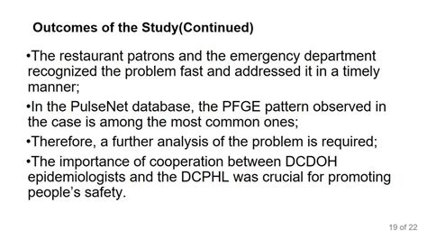 Salmonella Enteritidis Outbreak: District of Columbia, 2015 - 1108 ...