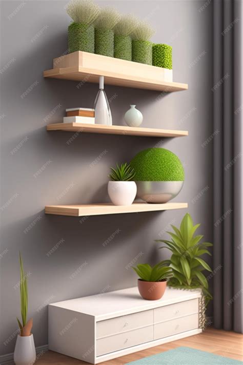 Premium AI Image | Minimalist shelf