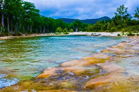 Frio River Near Concan West Texas Cold Springs River Stock Image ...