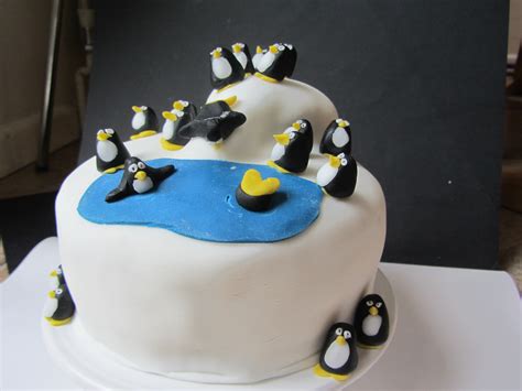 Penguin Themed Birthday Cake – Lucy's Friendly Foods