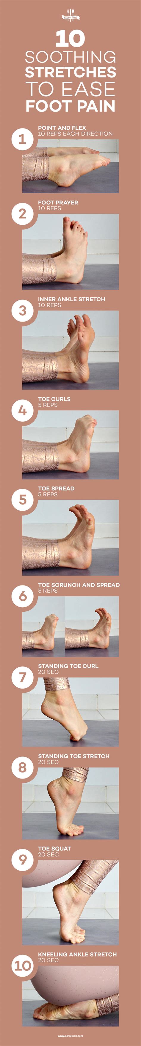 10 Soothing Stretches to Ease Foot Pain | Fitness, Mobility