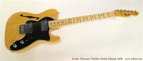 Fender Telecaster Thinline Guitar Natural, 1978 | www.12fret.com