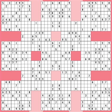 Printable super samurai sudoku - movesbasta