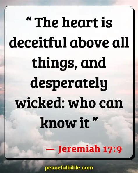 Bible Verses About The Heart Being Desperately Wicked