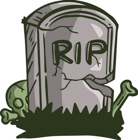 RIP Tombstone Halloween Doodle Illustration 11812355 PNG