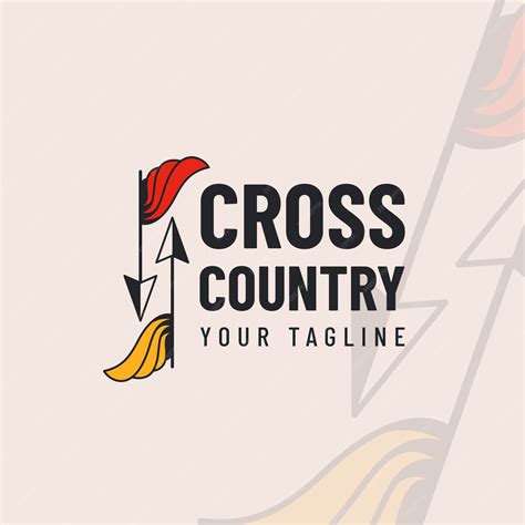 Free Vector | Flat design cross country logo design