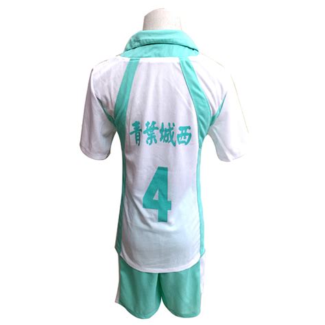 Haikyuu Iwaizumi Hajime Aoba Johsai High School Cosplay Kostüm NO.4 Trikot