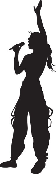 Free Silhouette Singing Cliparts, Download Free Silhouette Singing ...