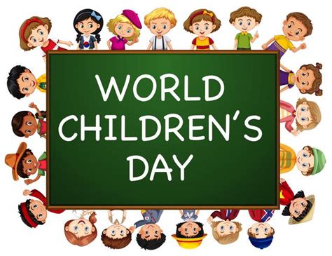 Poster design for world children's day 448013 Vector Art at Vecteezy