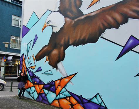 Bird, street art in Reykjavik - The Culture Map