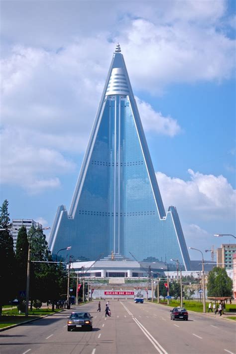 Ryugyong Hotel, Pyongyang Architecture Building Design, Brutalist ...