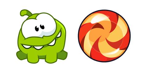 Cut the Rope Om Nom and Candy cursor – Custom Cursor