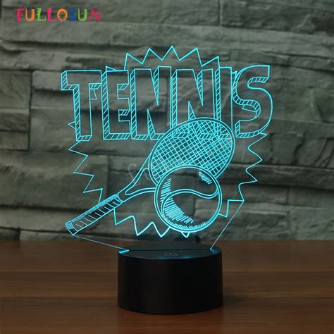 Christmas Light 3D Tennis Lamp LED Lighting Colorful Change Touch Control LED Night Lights for ...