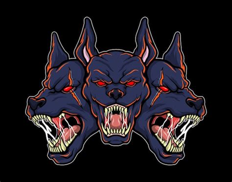 Premium Vector | Cerberus logo