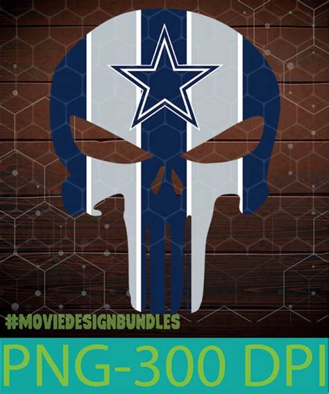 DALLAS COWBOYS SKULL PNG CLIPART ILLUSTRATION - Movie Design Bundles