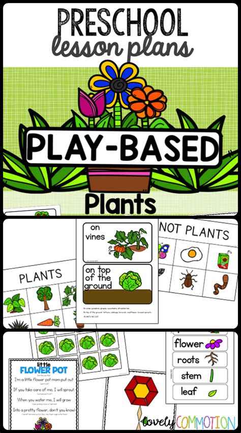 Play Based Preschool Lesson Plans Plants Thematic Unit | Preschool ...