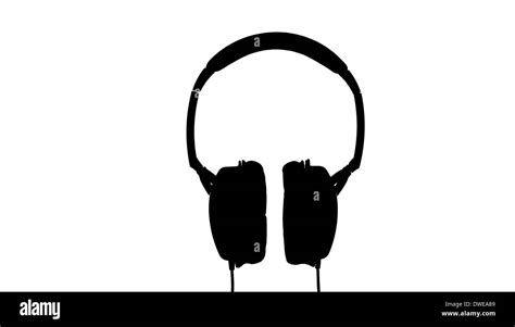 Headphones silhouette hi-res stock photography and images - Alamy