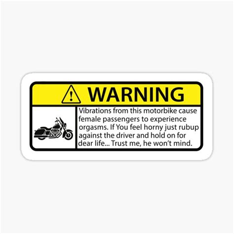 Funny Warning Sticker For Motorcycles, Riders And Gifts Fingers ...