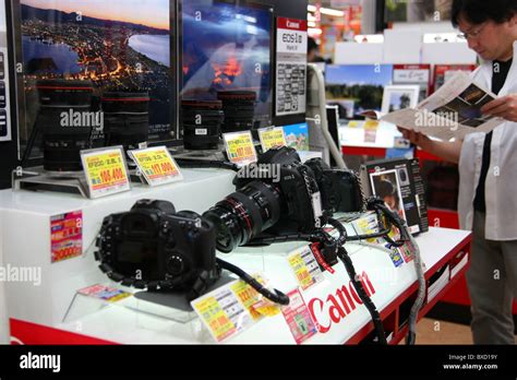 Canon digital cameras for sale in Bic Camera store in Tokyo Japan 2010 ...