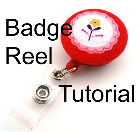 DIY Retractable ID Badge Reel Tutorial | Badge reel, Badge holders diy ...