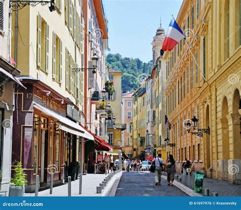 Nice old town, France editorial photo. Image of estate - 61697976