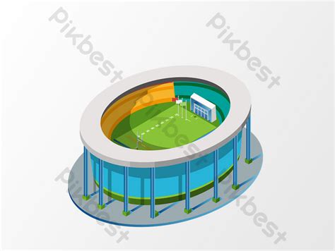 Drawing Cartoon Gymnasium Building Design PNG Images | AI Free Download ...