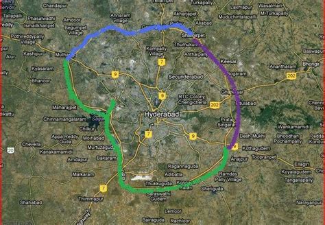 Hyderabad Outer Ring Road Route Map | Images and Photos finder