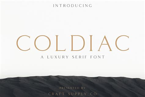 Coldiac - Luxury Serif Font (Free Download) :: Behance