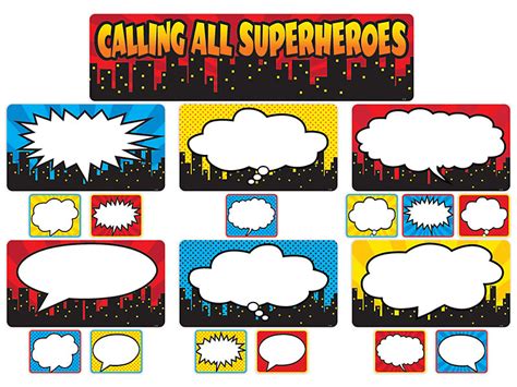 Superhero Bulletin Board Set at Lakeshore Learning