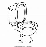 Flush Toilet Page Coloring Pages sketch template