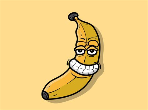 Banana Cartoon Character by Dzulhan_ on Dribbble