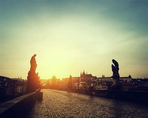 Charles Bridge At Sunrise by Borchee