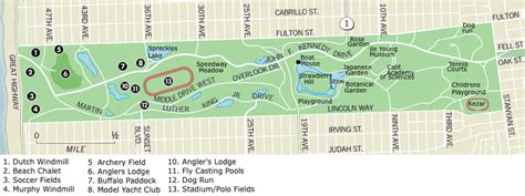 Golden Gate Park map, so much to do and see! | Golden gate park map, Golden gate park, House boat