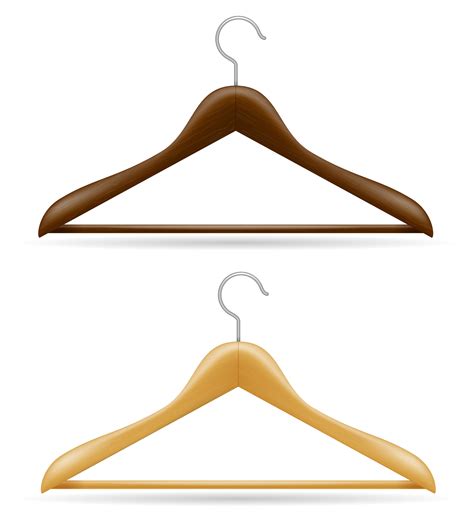 wooden clothes hanger vector illustration 509952 Vector Art at Vecteezy