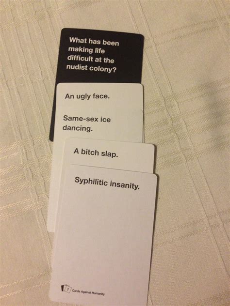 Cards Against Humanity | Cards against humanity funny, Cards against humanity, Funniest cards ...