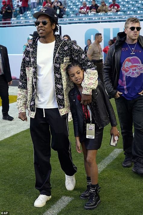 Jay-Z takes daughter Blue Ivy, 8, to the Super Bowl after revealing he TURNED DOWN a half-time ...